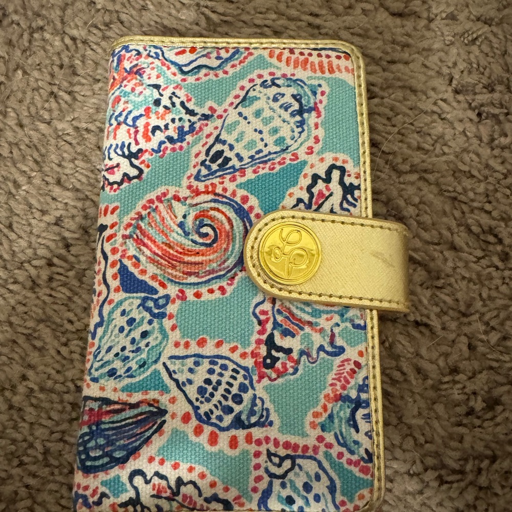 Lilly Pulitzer Seashell Pattern Phone Wristlet Wa… - image 2